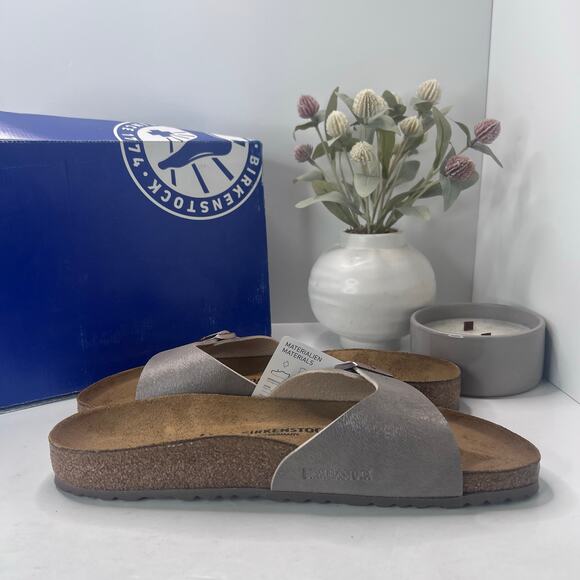 Birkenstock Madrid BS Birko Flur Sandal Animal Fascination Mud Men 13/EU 46 NWB - Picture 6 of 10